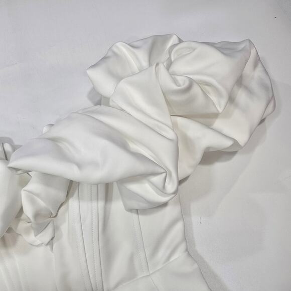 Line & Dot Samara Dress in Off White Medium - Picture 9 of 15